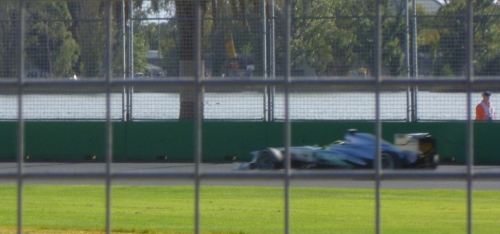 Formula 1 car - too fast to catch